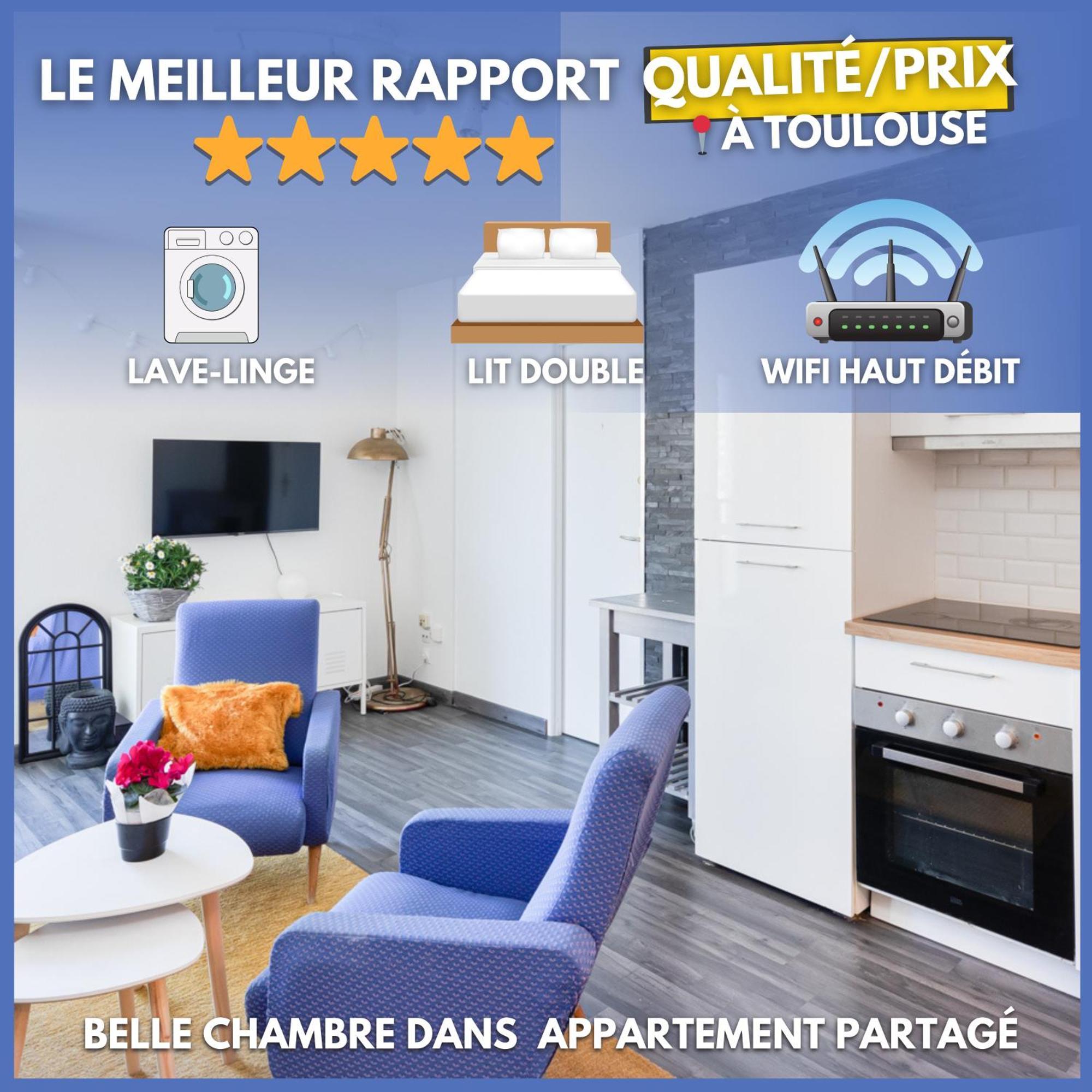 Chambre Privee - Tout Confort - Wifi Toulouse Exterior photo